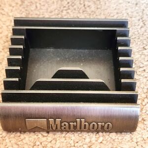MARLBORO Art DecoMachine Age CastAluminum Advertising Astray RARE
